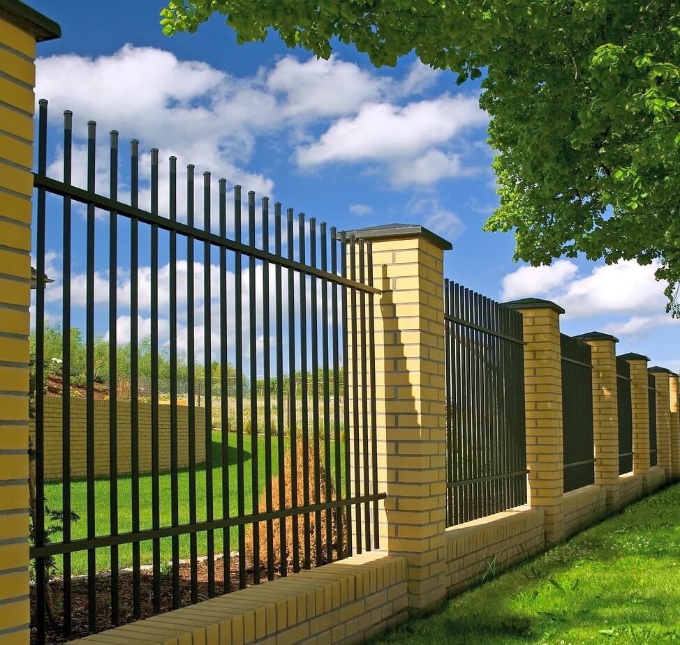 Add a touch of sophistication with a decorative steel fence